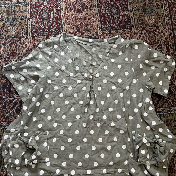 π Lovely Italian polka dots blouse - Picture 3 of 9